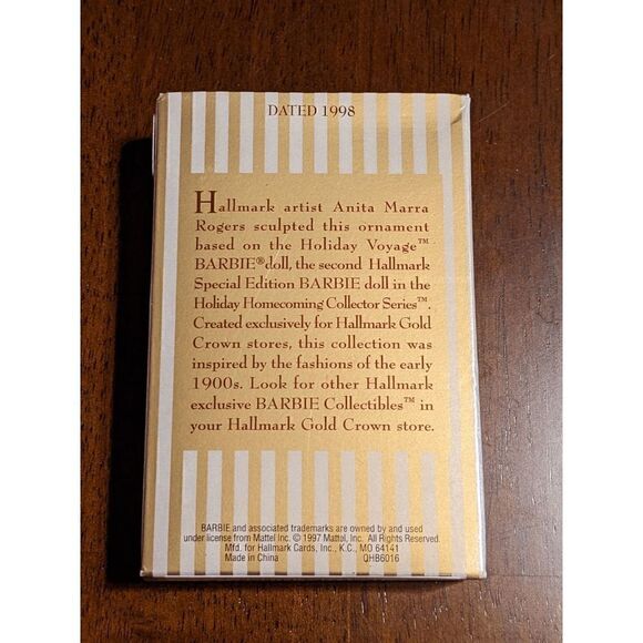 NEW Hallmark Holiday Voyage Barbie Holiday Homecoming 1998 Hallmark Keepsake Orn - Picture 3 of 7